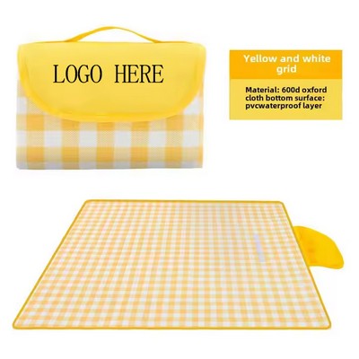Custom Classic Oxford Outdoor Lightweight Beach Blankets Picnic Mat