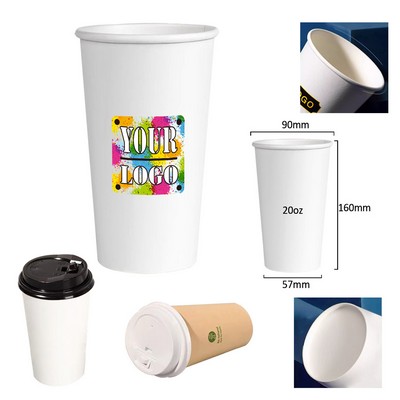 20 Oz. Paper Hot Cups With Lids