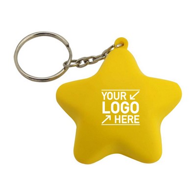Soft Star Stress Relief Keychain