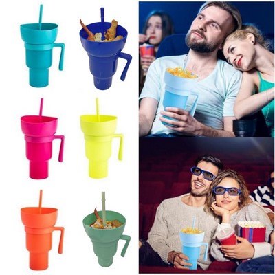 30?oz Ocean Plastic Stadium Tumbler with Snack Bowl