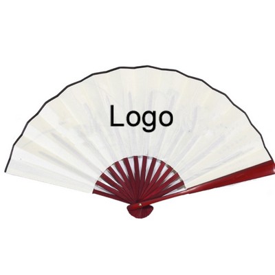 10" Cloth Surface Bamboo Frame Folding Fan
