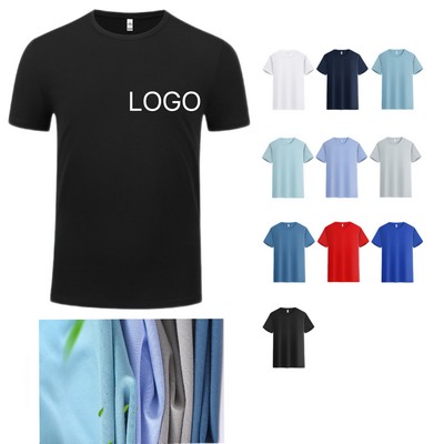 Long-Staple Cotton Crew Neck T-Shirt(S-M)