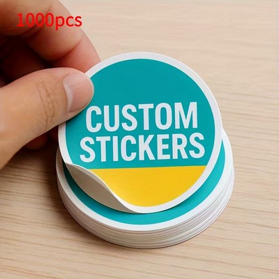 1000pcs Custom Sticker Labels 2''X2''