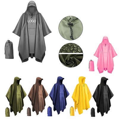 Outdoor 3-in-1 Poncho Raincoat