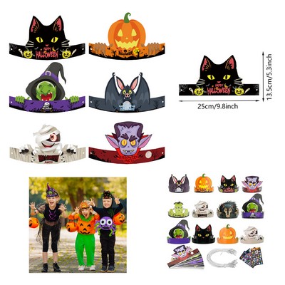 Halloween Paper Party Hats For Photo Props