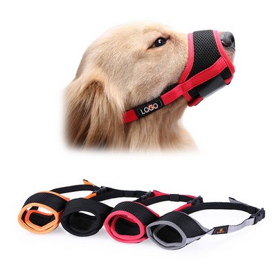 Breathable Dog Muzzle Adjustable Velcro Strap Small Puppy Mouth Cover