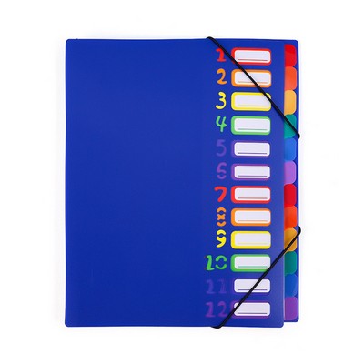 Rainbow Tab Expanding File Folder - 24 Pockets