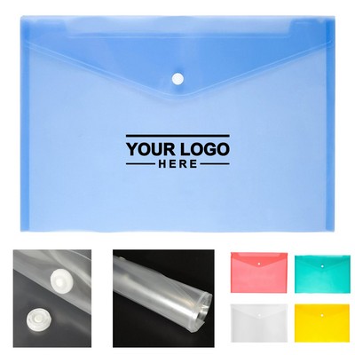 Clear Snap-Closure Document Folder