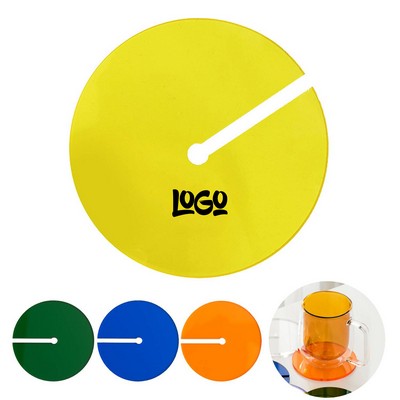 Anti-Slip Reusable Acrylic Colorful Coaster