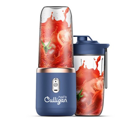 Portable Blender 14oz for Juices Smoothies with 6 blades USB Rechargeable