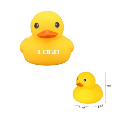 Screen Printed Squeaky Rubber Duck