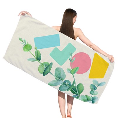 Full Color Printed Terylene 100% Cotton Summer Beach Sport Towels
