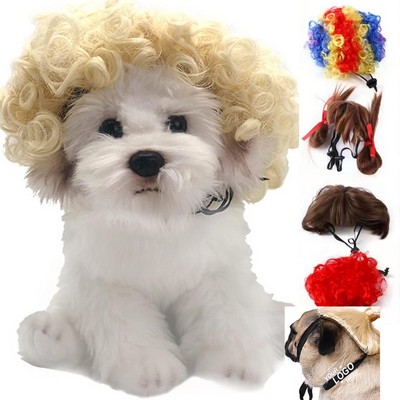 Halloween Funny Pet Wigs for Dogs Cat