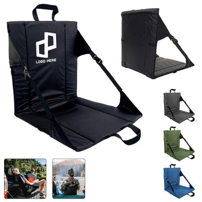 Outdoor Thickened Waterproof Seat Cushion With Backrest