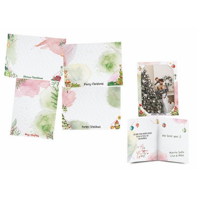 10 Pack Christmas Cards With Photo Inserts