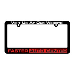 Screen Printed License Plate Frame