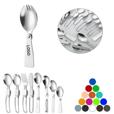 Foldable Spork w/Keychain Case