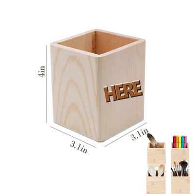 Handmade Wood Pen Pencil Holder