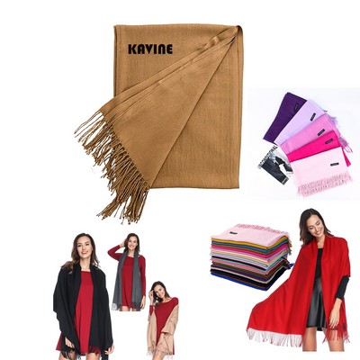 Large Faux Cashmere Winter Scarves