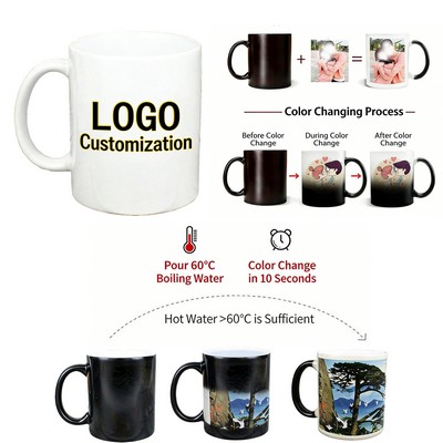Creative Color-Changing Ceramic Mug With Custom Logo