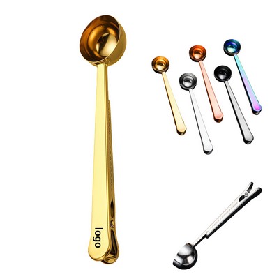 Durable Stainless Steel Measuring Spoon Clip with Long Handle and Sawtooth Clip