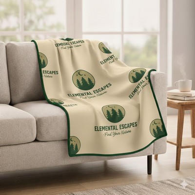 30" x 40" Sublimated Plush Minky Blanket