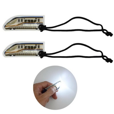Personalized Fast Train LED PVC Keychain
