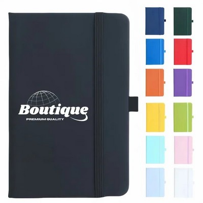 Custom A5 Hardcover Notebook With Elastic Band Closure