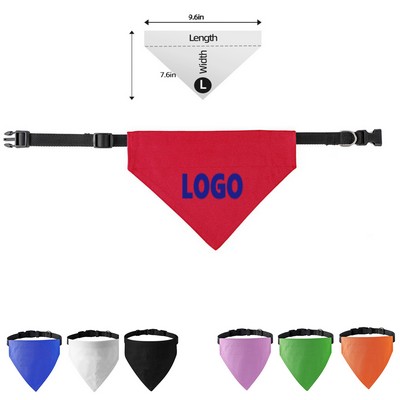 100% Cotton Dog Bandanas Scarf Adjustable Neckerchief