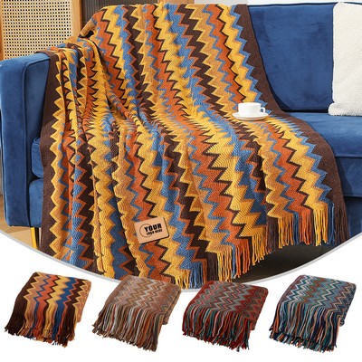 51" × 91" Winter Knitted Cashmere Blanket