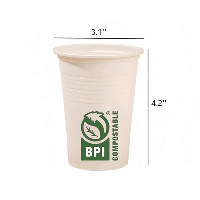 12oz 100% Compostable Disposable Coffee Cups Eco Friendly Biodegradable Party Cups
