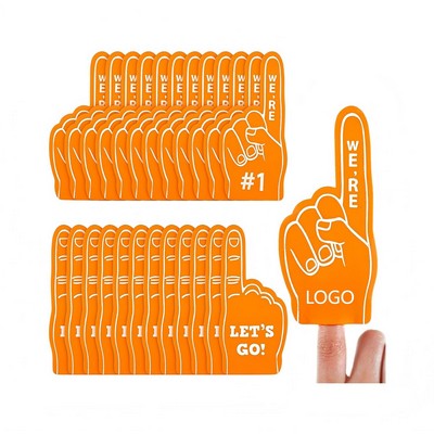 Custom Mini We're #1 Sports Themed Party Cheering Foam Fingers