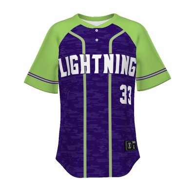 Youth FreeStyle Sublimated Pin-Dot 2-Button Baseball Jersey (New Fit)