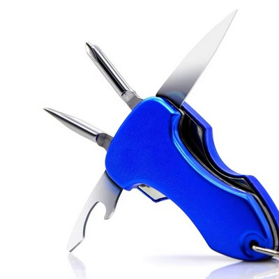 Multi-function Keychain - Screwdriver/Bottle Opener/LED Light