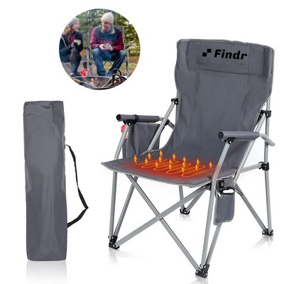 Heated chair with carrying bag