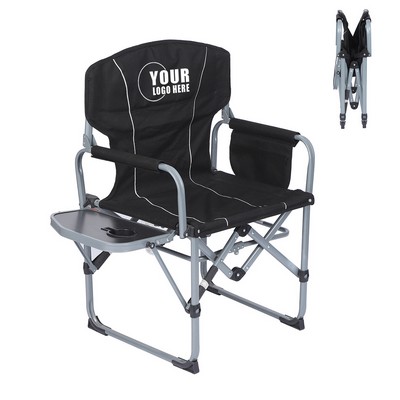 Outdoor Folding Chair With Small Table