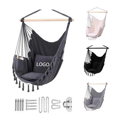 Hanging Rope Hammock Chair
