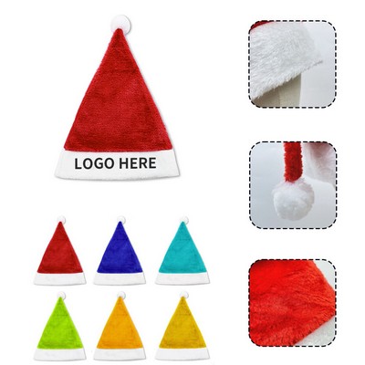 Deluxe Velvet Santa Cap for Christmas