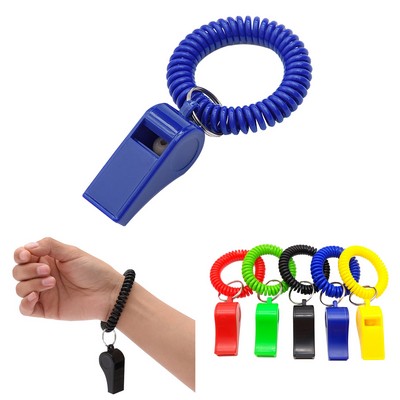 Spiral Bracelet And Keychain Whistle