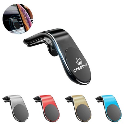 Car Magnetic L-shaped Phone Holder