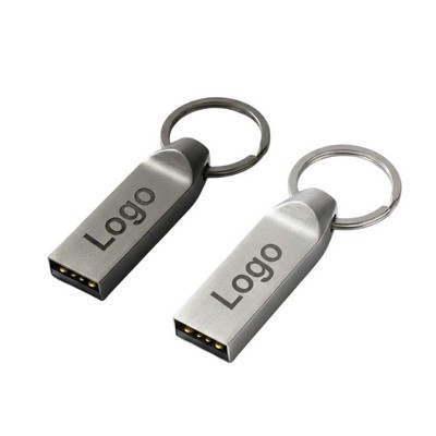 4GB Metal Keychain USB 2.0 Flash Drive