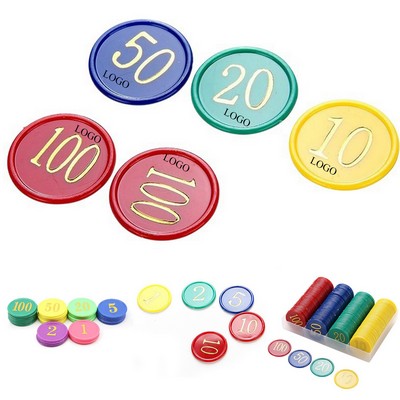 Professional Casino Chips Set with Storage Box