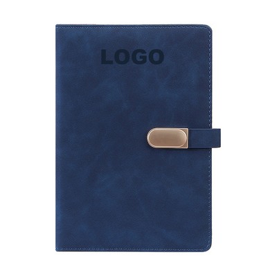 PU Leather Metal Magnetic Buckle Notebook