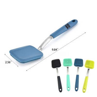 Silicone Dish Scrubber with Handle