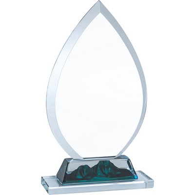 Mountain Crest Crystal Award, Blue, 8 1/2"