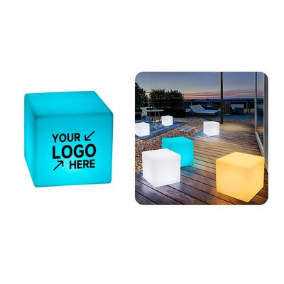 13.8" Rechargeable LED Color Cube Light Seat