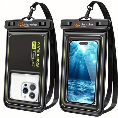 IP68 Floating Waterproof Phone Pouch, For Phone Up to 7", Cellphone Dry Bag Beach Cruise Essentials