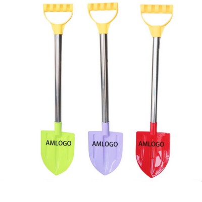 Wooden-Handled Plastic Beach Shovel