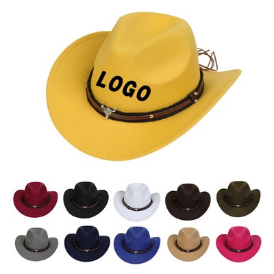 22" Circumference Classic Felt Cowboy Hat