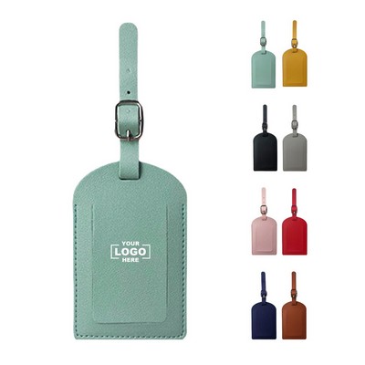 Foldable PU Leather Luggage ID Tag